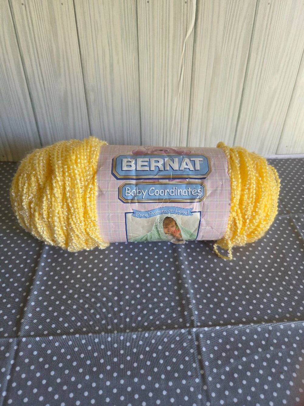 Bernat Baby Coordinates Yarn Daisy Yellow NWT 1 Skein Vintage Baby Yarn
